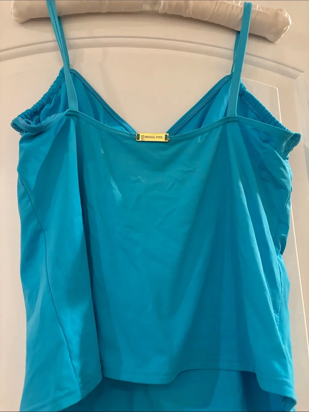 Michael Kors Turquoise Ring-Front Bikini Top